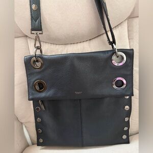 Hammitt Large Montana Adjustable Black Leather Shoulder/Crossbody Bag